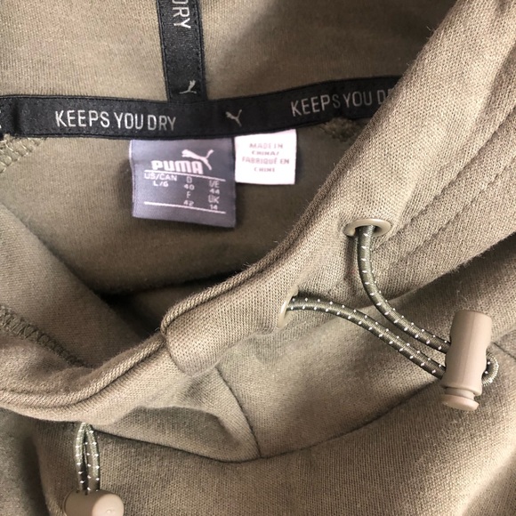Puma Olive Green Hoodie - Picture 9 of 10
